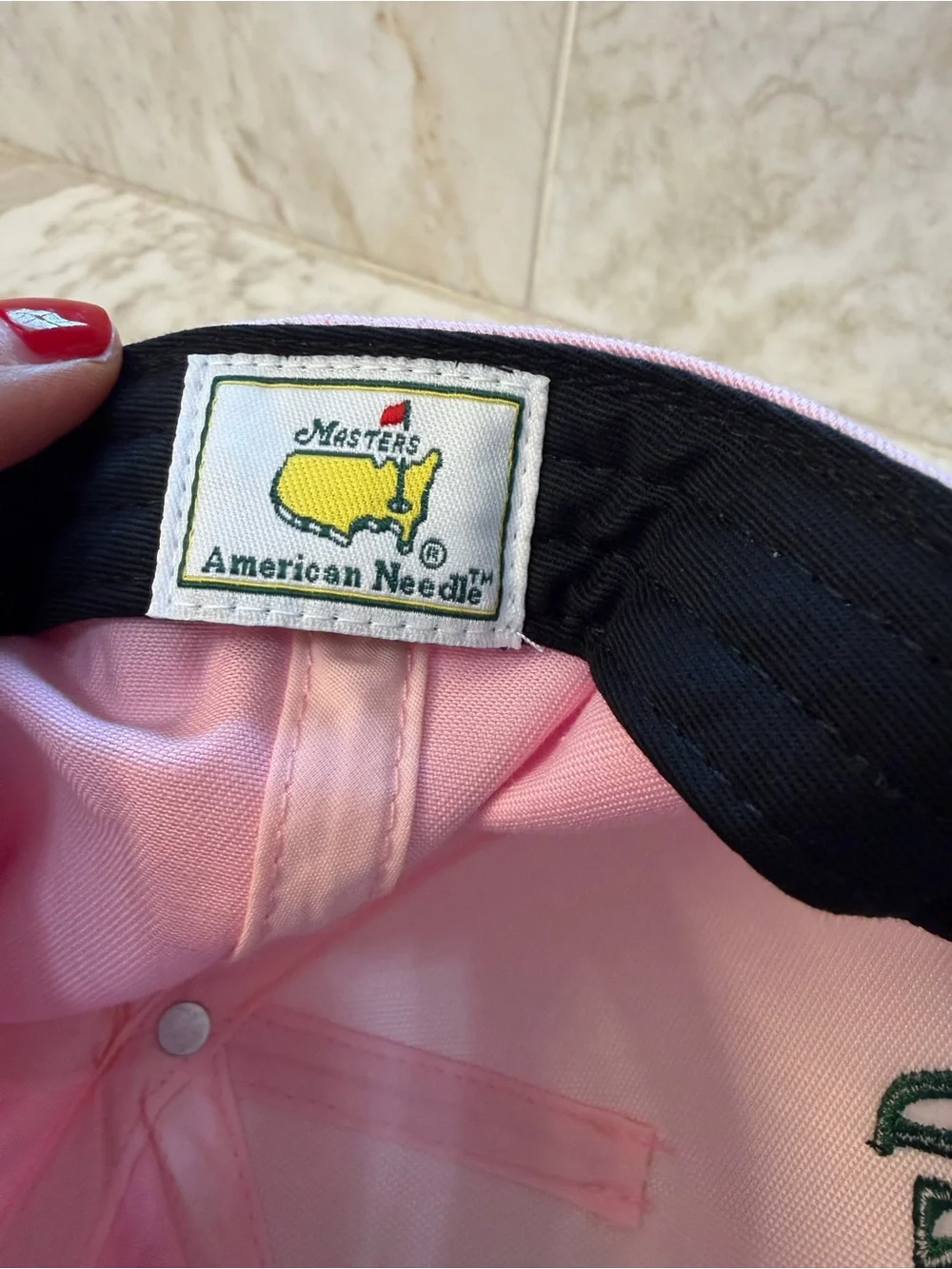 2026 Masters American Needle Azalea Pink Rope Hat Snapback NWOT